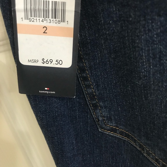 Tommy Hilfiger women raleigh high rise skinny blue jeans size 2 new - Picture 4 of 7